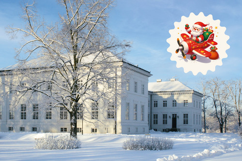 Schlossmarkt & Weihnachtsmannlandung in Neuhardenberg